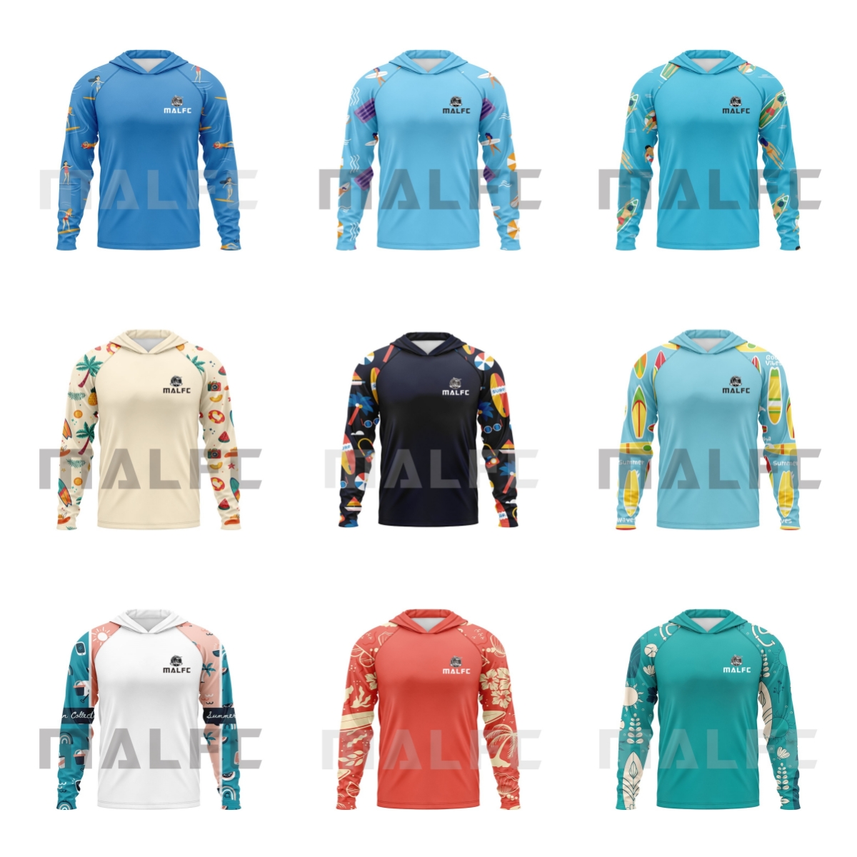 Fishing Shirt Uv Protection - MALFC Fishing Apparel Men Hood Fishing