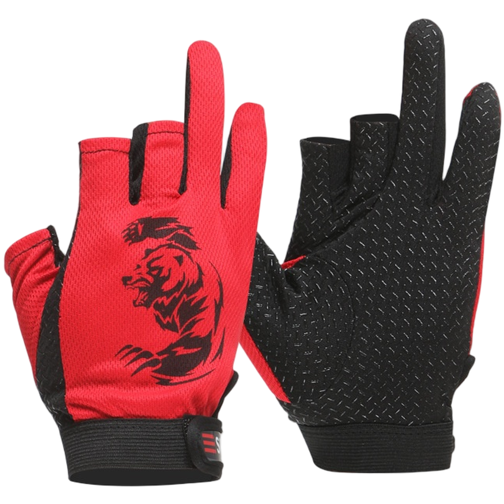 Fishing Gloves 3 Fingers Cut G - Fishing Gloves recension och pris