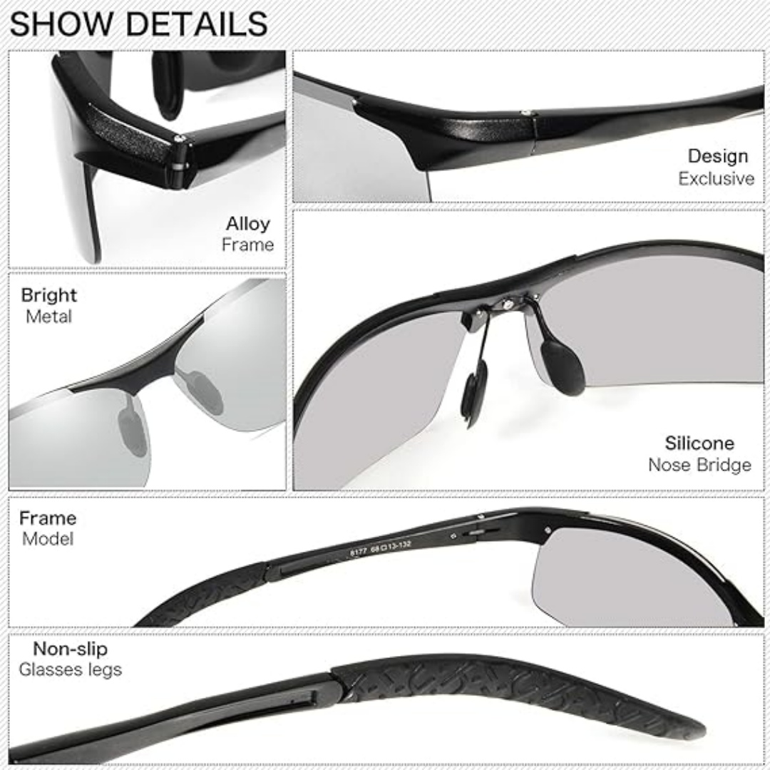 1 pcs Polarized Sunglasses Men - Fishing Sunglasses Polarized recension och pris